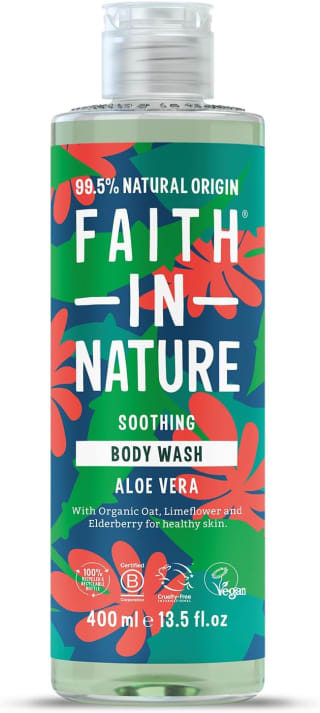Faith In Nature Natural Aloe Vera Body Wash / Shower Gel, Vegan and Cruelty Free, No