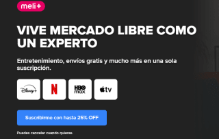 MELI+ Mega con 25% de Descuento por 2 Meses