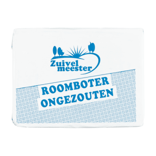 Zuivelmeester Roomboter ongezouten  250 g voor €1,69 bij Dirk