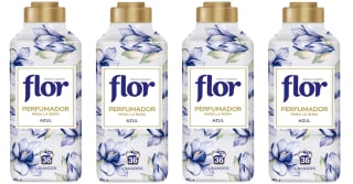 4 Botes de 36 Lavados de Flor Azul - Perfumador para La Ropa por 8.64€