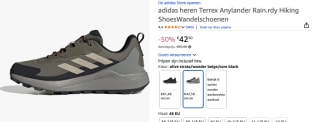 adidas Heren Wandelschoenen Terrex Anylander voor €42,50 bij Amazon