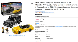 LEGO® SPEED CHAMPIONS 76924 Mercedes-AMG G 63 en Mercedes-AMG SL 63 voor €33,54