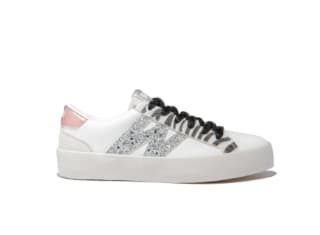 Zapatillas para Peques B&W con glitter plateado y detalles animal print por 19.99€