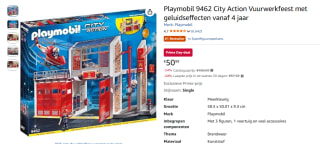 Playmobil 9462 City Action vuurkazerne voor €50,99 bij Amazon