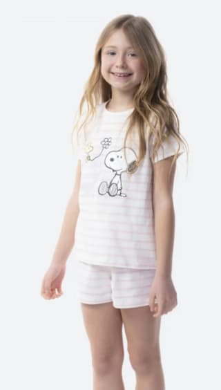 Pijama de dos piezas, corto de Niña Snoopy de PEANUTS por 9.99€