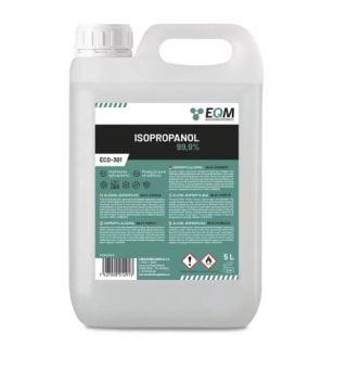 5 litros EQM - ECO-301 - Alcohol Isopropílico 99,9% - Isopropanol por 15.10€