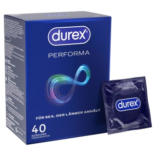 Durex Preservativos Transparentes Performa con Benzocaína 40 unidades por 0.99€