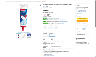 Trapeador Vileda Maxi Mop Algodón por $69 | Oferta Amazon