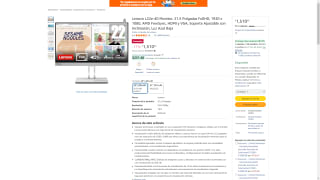 Monitor Lenovo 21.5" FHD por $1,510 | Oferta Amazon