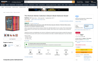 Colección Deluxe Sherlock Holmes 6 Libros Hardcover por $780 | Amazon