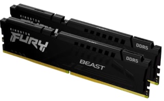 Mémoire RAM Kingston Fury Beast 32Go (2x16Go) DDR5 6000MHz CL 36 Noir à 349,99€