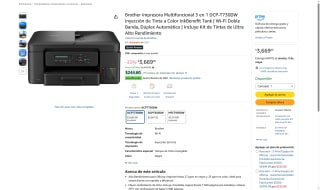 Impresora Brother DCP-T730DW por $3,276 | Oferta Amazon