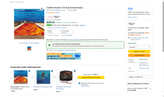 Vinilo Red Hot Chili Peppers Californication por $703 | Oferta Amazon