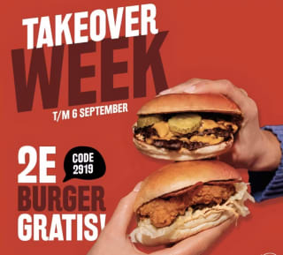 Gratis tweede burger bij Johnny's Burger