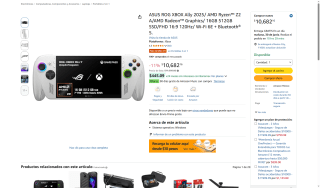 ASUS ROG Ally 2025 por $8,713 | Amazon (Banamex MSI)