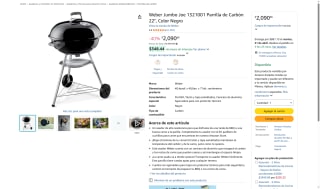 Weber Jumbo Joe 22" por $2,091 | Oferta Amazon