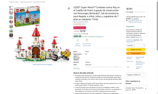 LEGO Super Mario Combate contra Roy 71435 por $880 | Amazon
