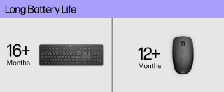 HP 230 Wireless Keyboard + Mouse Combo Set for £12.52