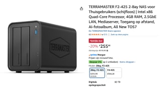 TERRAMASTER F2-425 2-Bay NAS voor Thuisgebruikers