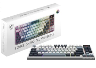 Clavier Gaming sans Fil MSI Forge GK600 TKL Wireless Sky FR à 80,47€