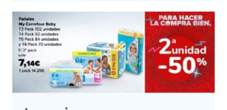 Las Mejores Ofertas en Pañales desde Carrefour.