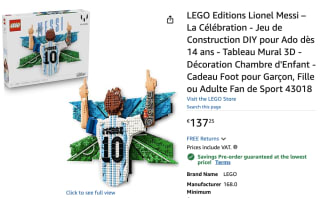 LEGO Editions 43018 Lionel Messi – Viering voor €137,25 bij Amazon