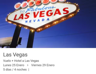 Vuelo Las Vegas + Hotel por 4 Noches desde $5,281 | Liverpool (Banorte)