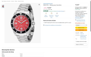 INVICTA Reloj Hombre por $510 | Oferta Amazon