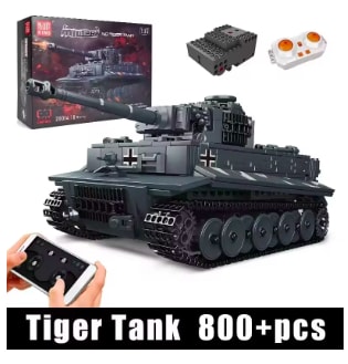 Tanque de tigre motorizado Mould King 20014 con control remoto por 40,39€