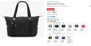 Kipling Art M 26L Stoffentas voor €41,20 bij Amazon