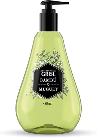 Grisi, Jabón para manos Bambú y Muguet (480 ml) por $50 en Amazon