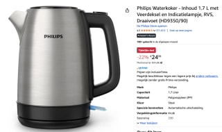 Philips Daily Collection Waterkoker voor €24,99 bij Amazon