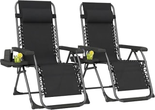 Outsunny Zero Gravity Chairs Set of 2 £47.99 Amazon Garden Deal