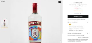 Vodka Smirnoff Edición Especial Copa del Mundo 1L por $144 | El Palacio de Hierro