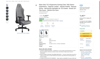 Silla Razer Iskur V2 X Gris Claro por $5,408 | Amazon