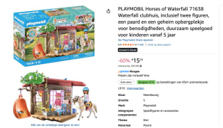 PLAYMOBIL Horses of Waterfall voor €15,24 bij Amazon