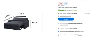 Sofa Cama M & E Muebles por $9,009 | Oferta Walmart