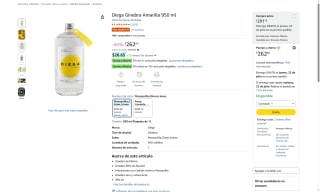 Diega Ginebra Amarilla 950 ml por $263 | Oferta Amazon
