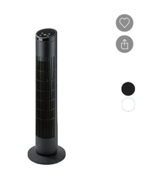 Torenventilator met afstandsbediening en LCD-display 79 cm voor €19,99 bij de Lidl