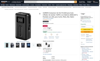 Compresor Aire Portátil UGREEN 150 PSI por $737 | Oferta Amazon