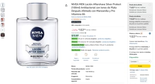 Aftershave Silver Protect 100ml por $137 | Amazon