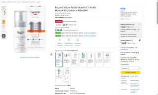 Eucerin Sérum Facial Vitamina C Ácido Hialurónico 8ml por $350 | Amazon