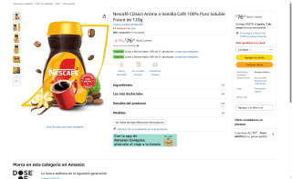 Nescafé Clásico Vainilla por $76 | Oferta Amazon