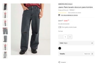 Jeans American Eagle Flare por $290 | Liverpool