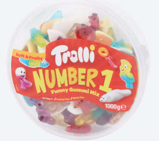 1 Kg Trolli Number 1 voor €3,33 bij de Action