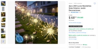 Luces Navideñas Solares 200luces por $68 | Mercado Libre