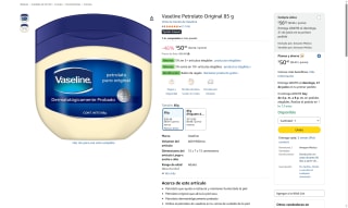 Vaseline Petrolato 85g por $50 | Oferta Amazon