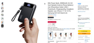 INIU powerbank voor €25,55