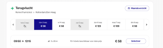 Retourvlucht naar Rome voor €58 p.p.