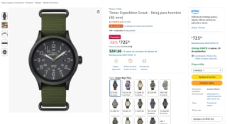 Timex Expedition Scout 40 (40mm) por $725 en Amazon